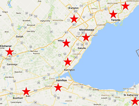 Map of Service area for Chimney Crickets
